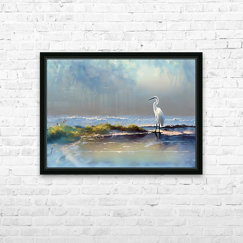 Rain At The Tidal Pool HD Sublimation Metal print with Decorating Float Frame (BOX)