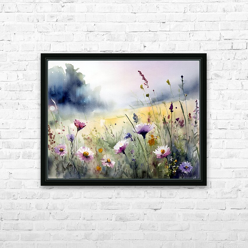 Where The Wildflowers Grow HD Sublimation Metal print with Decorating Float Frame (BOX)