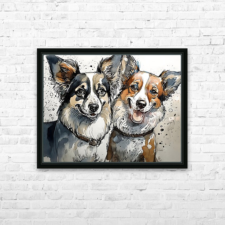 Barking Besties HD Sublimation Metal print with Decorating Float Frame (BOX)