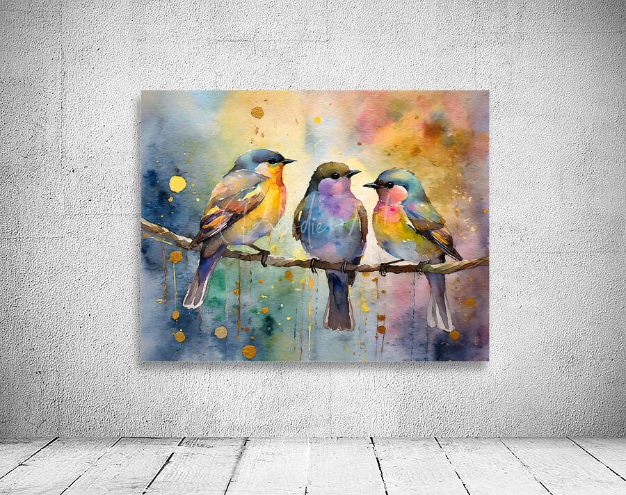 Birds In The Golden Hour by Pabodie Art