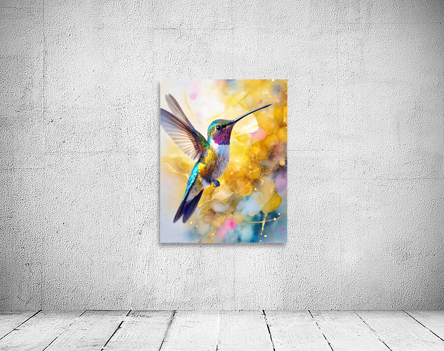 Colorful Hummingbird by Pabodie Art