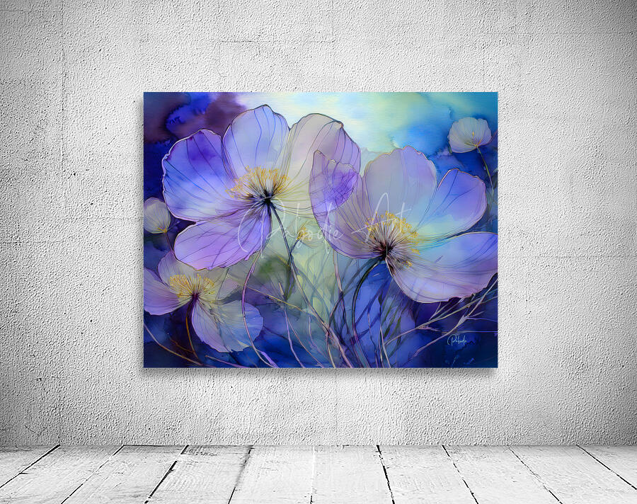 Dancing Viola Watercolor Wall Preview