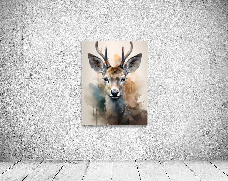 The Eyes of a Deer Inkwash Wall Preview