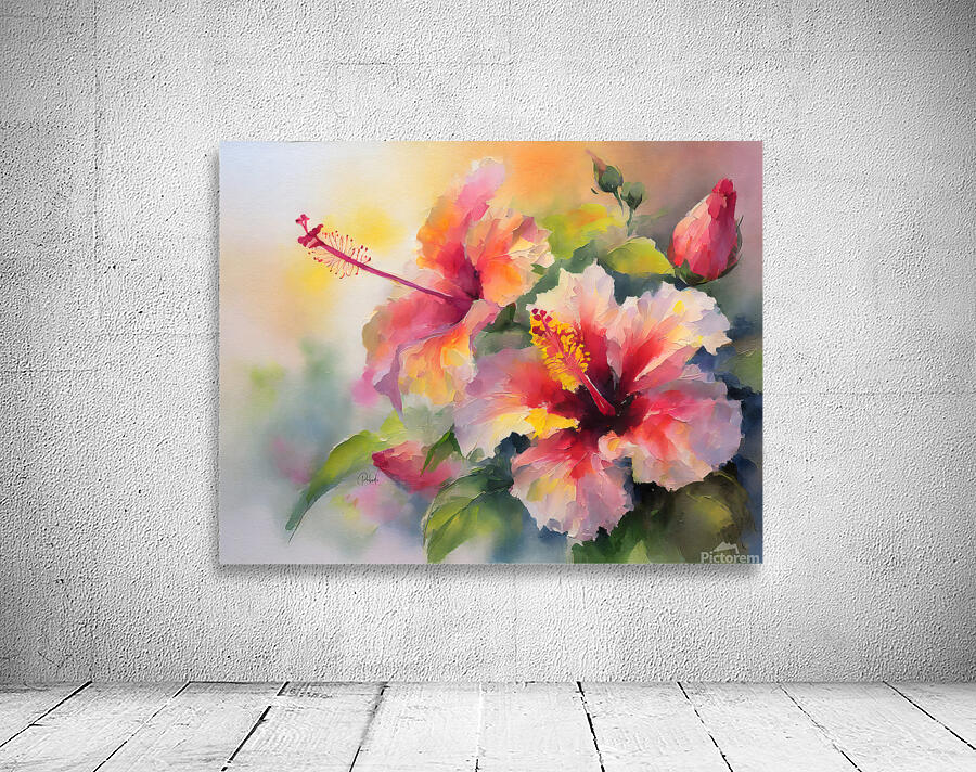 Just For Today Hibiscus by Pabodie Art