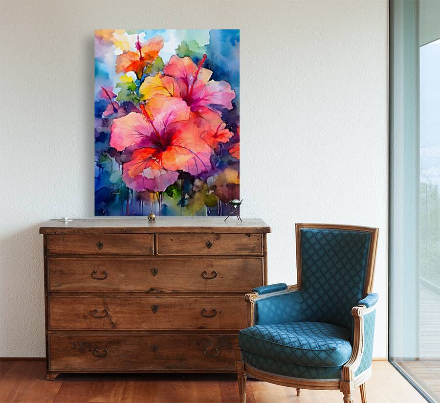 Hibiscus Bouquet Reproduction