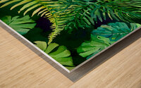 Tropical Leaves III Wood print